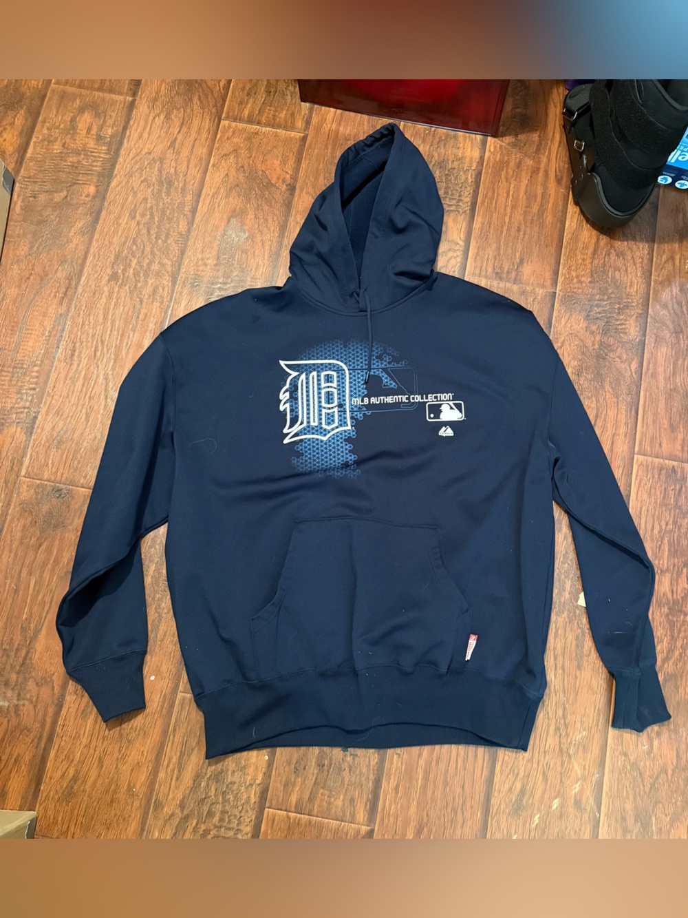 MLB Detroit Tigers Navy Pullover Hoodie